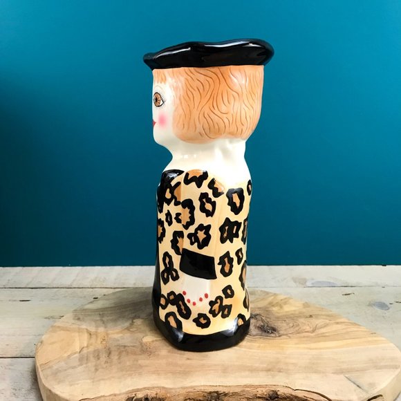 BELLA CASA Susan Paley Whimsical Figurative Vase 10" Francis Eclectic Decor - Picture 3 of 9